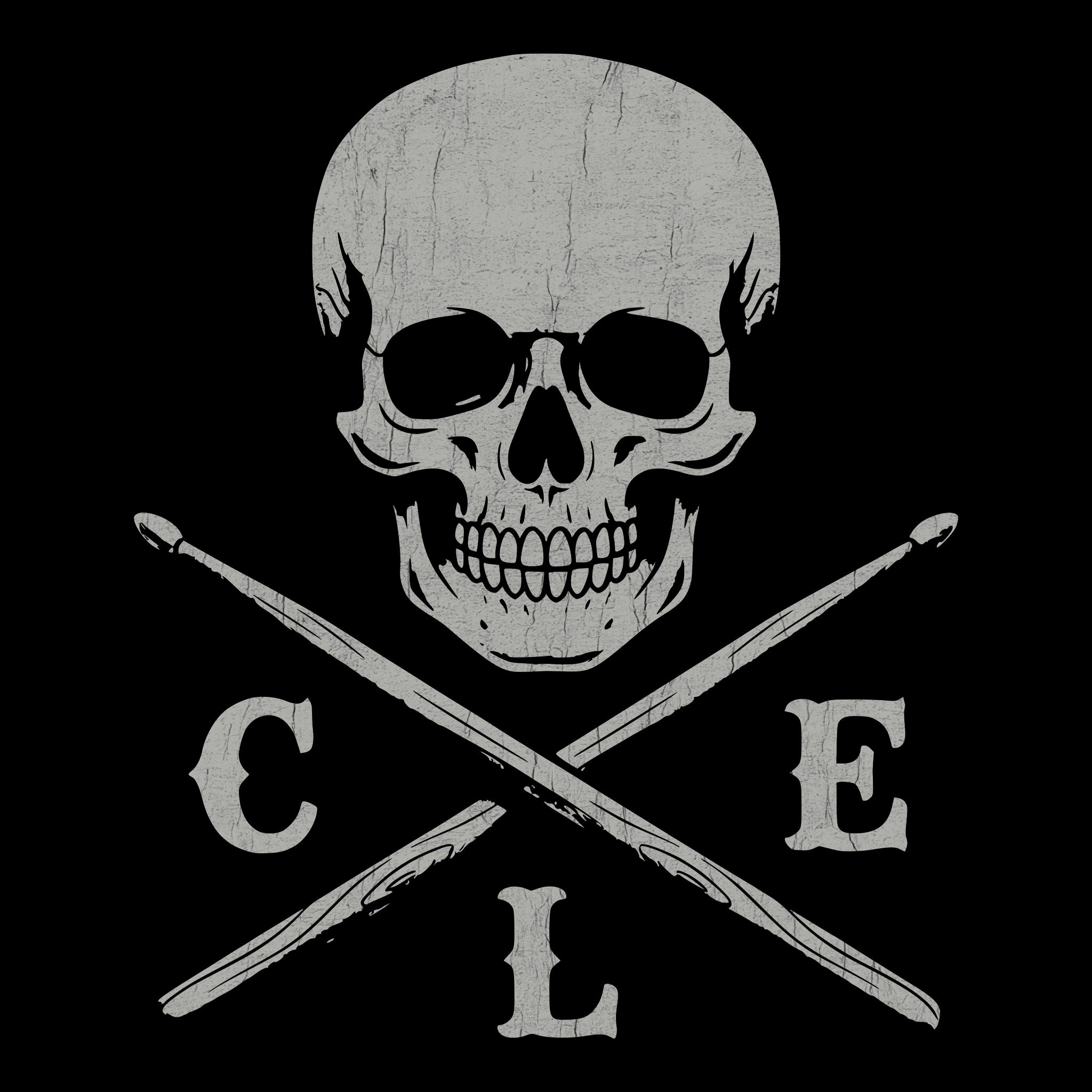 CLE Sticks Tee Design Black