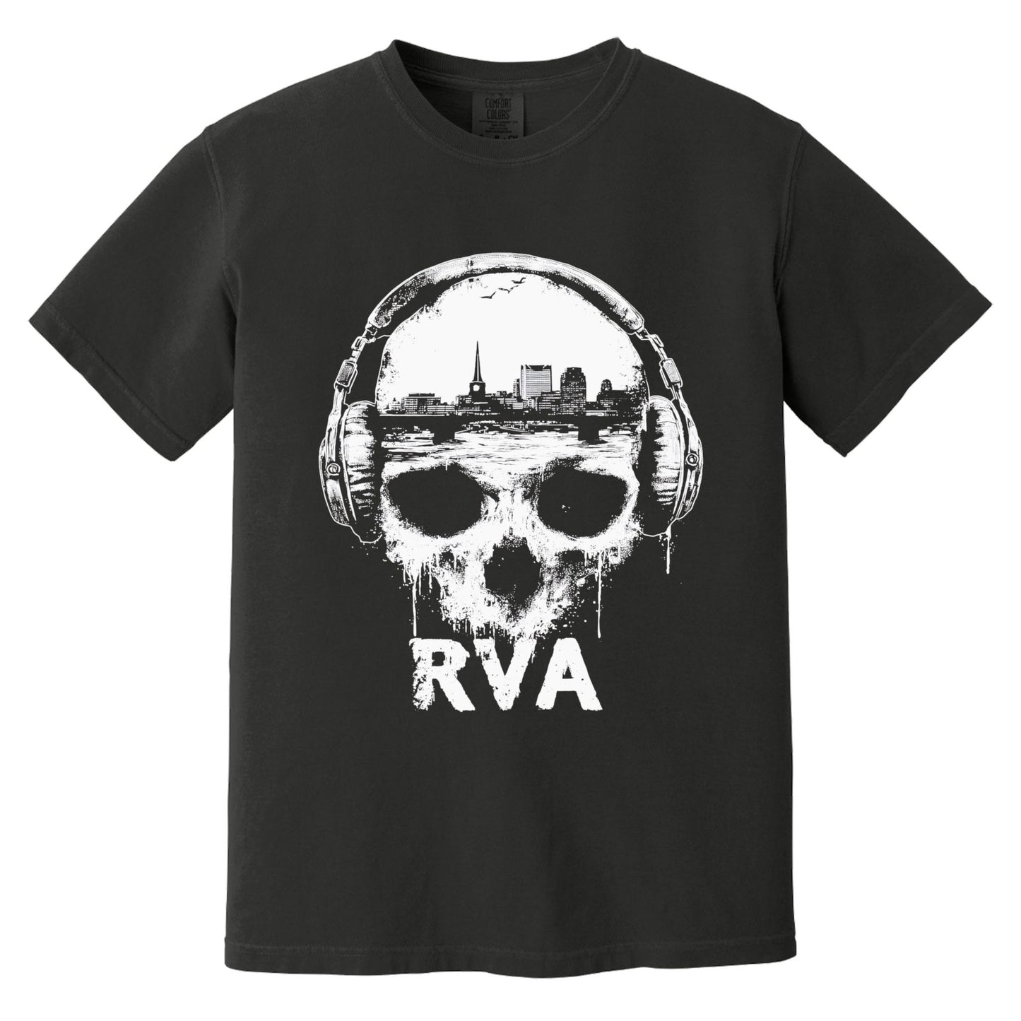 RVA Skull T-Shirt | Comfort Colors® 1717 Black