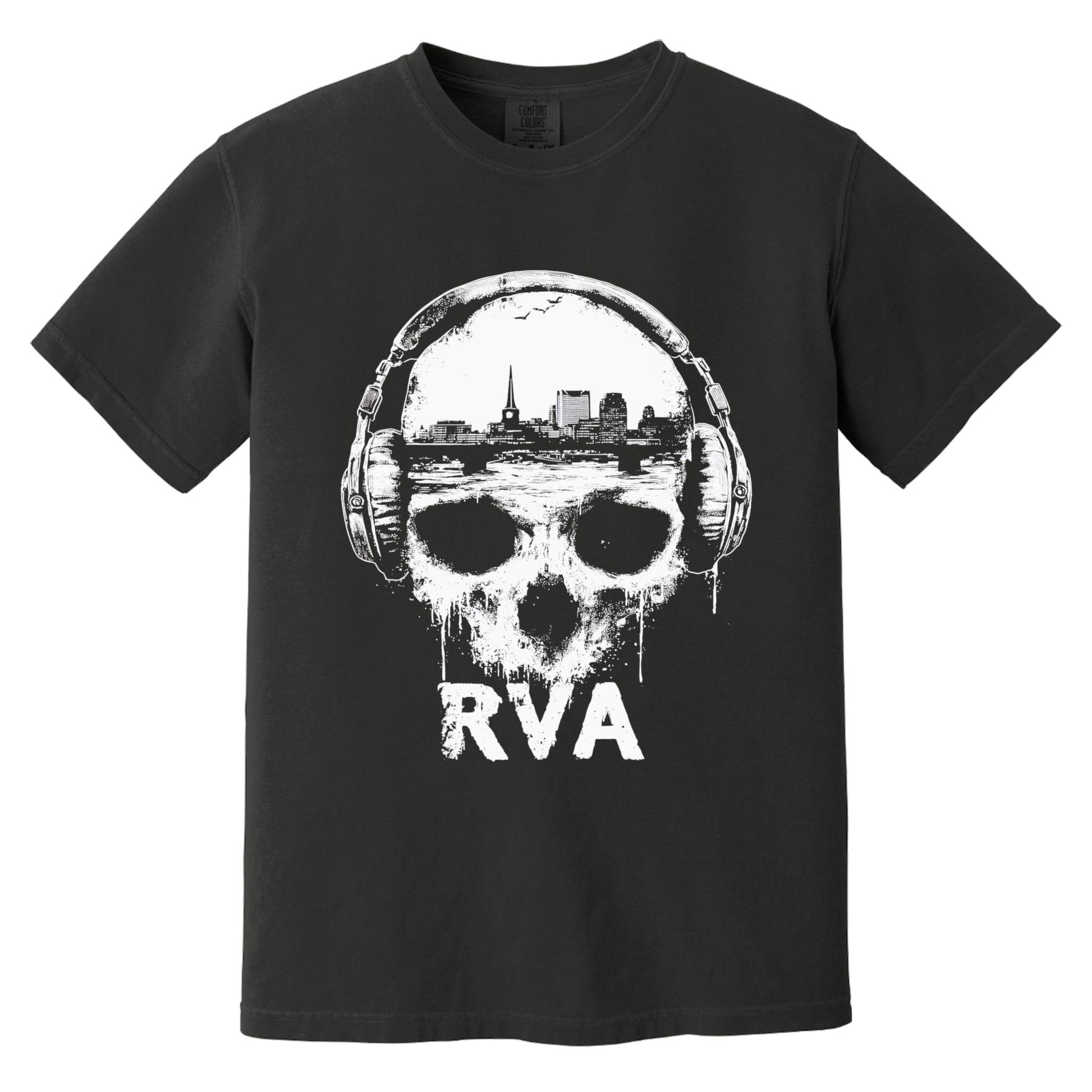 RVA Skull T-Shirt | Comfort Colors® 1717 Black