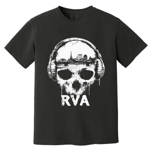 RVA Skull T-Shirt | Comfort Colors® 1717 Black