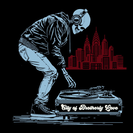 Philly DJ Tee Design Black