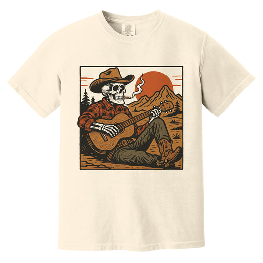 Desert Serenade Skeleton T-Shirt | Comfort Colors® 1717 Ivory