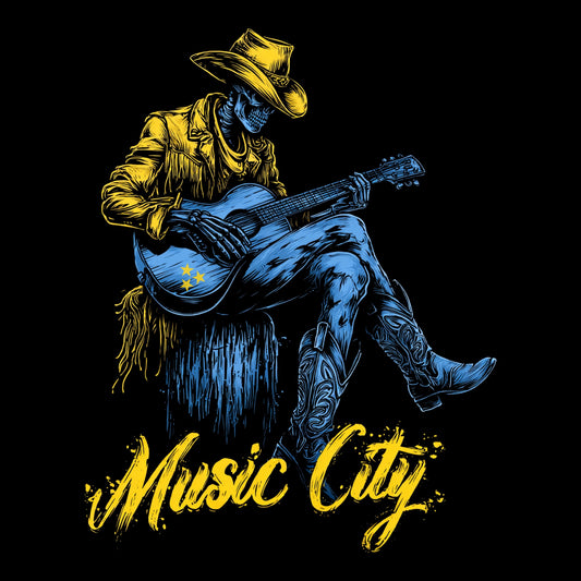 Music City Tee Design Black