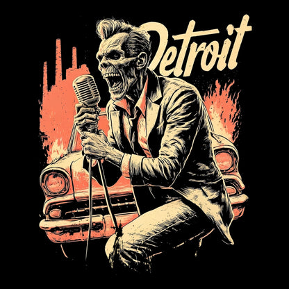 Detroit Zombie Tee Design Black