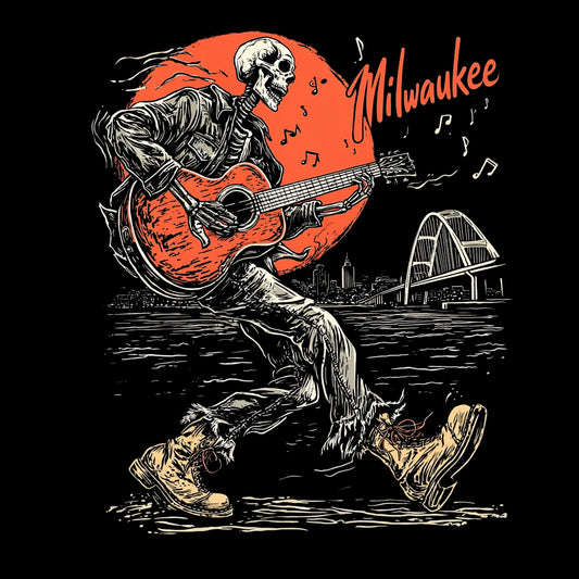 MKE Sunset T-Shirt Design Black