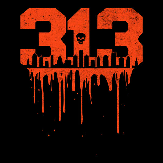 313 Tee Design Black