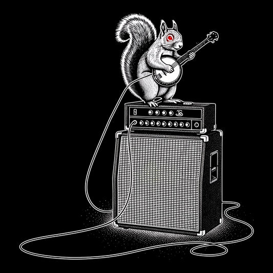 Squirrel Jam Tee Design Black