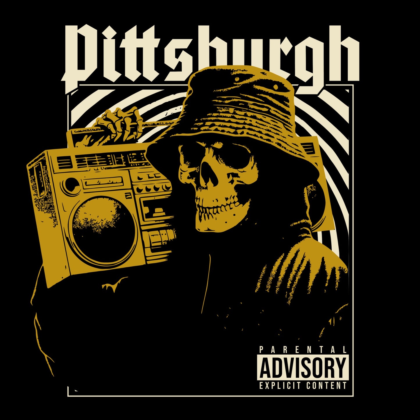 Explicit Pittsburgh Tee Design Black