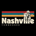 Retro Nashville Tee Design black