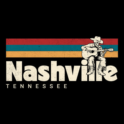Retro Nashville Tee Design black
