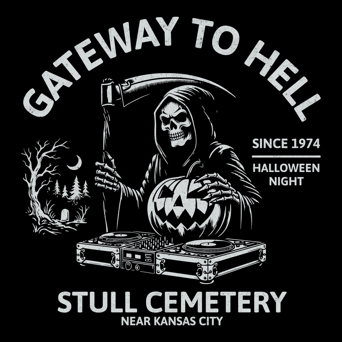 Stull Cemetery Tee Design Black
