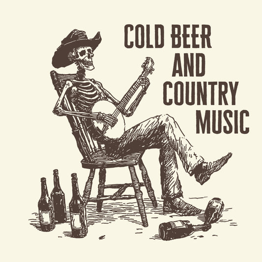 Cold Beer Tee Design Natural