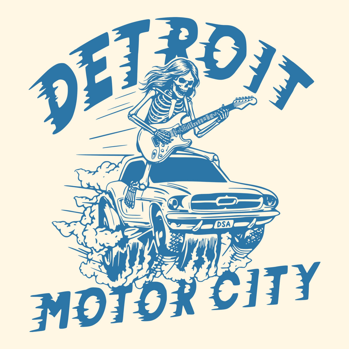 Drag Race Tee Design Natural