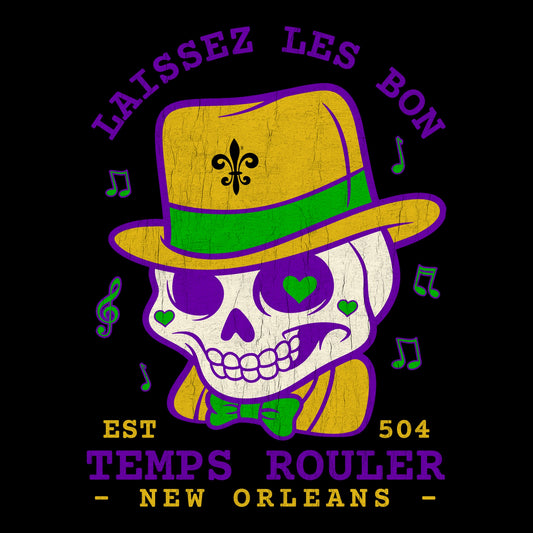 Temps Rouler Tee Design Black