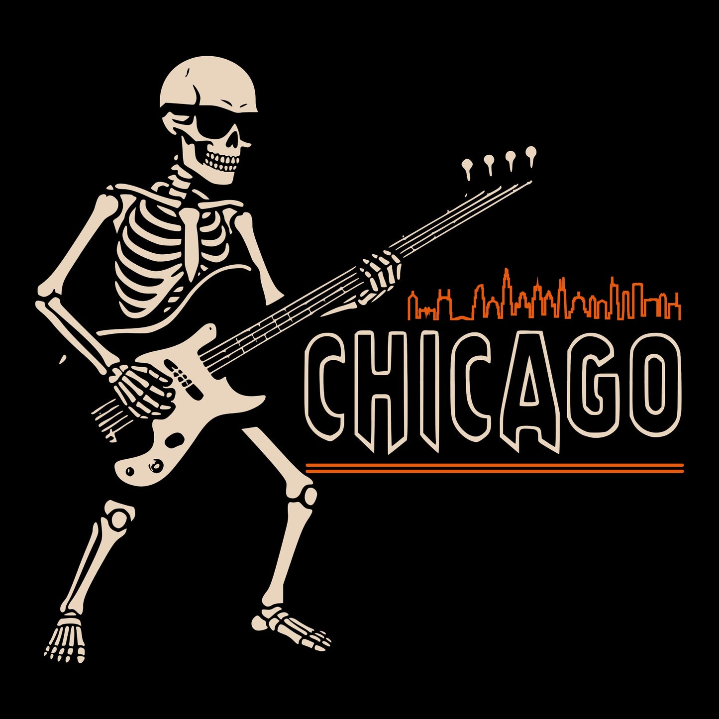 Chi Groove Tee Design Black