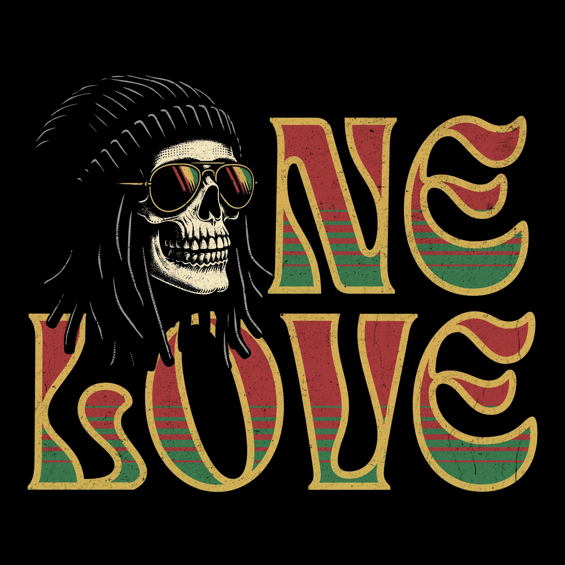 One Love Tee Design Black