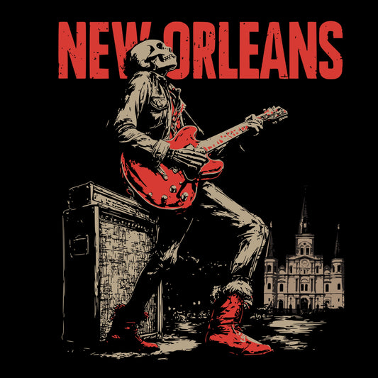 Nola Rocker Tee Design Black