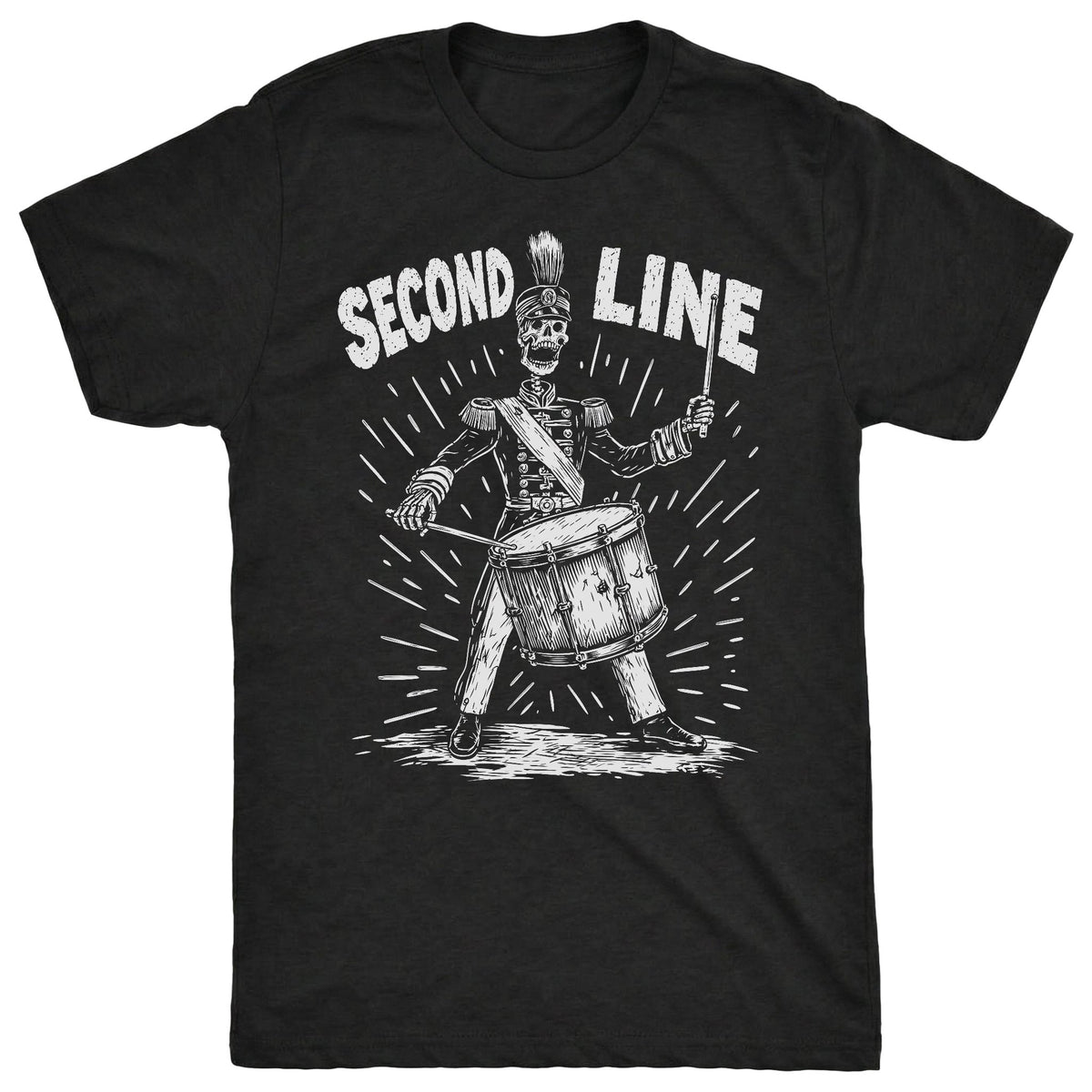 2nd Line Tee Black Mockup