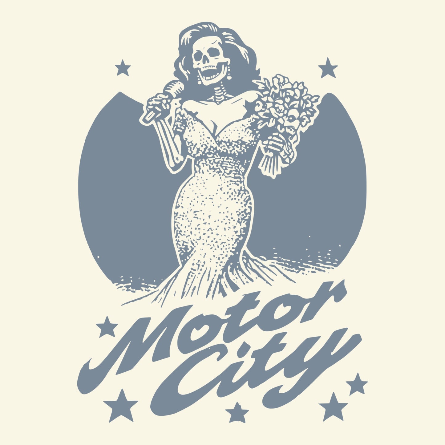 Motor City Queen Tee Design Natural