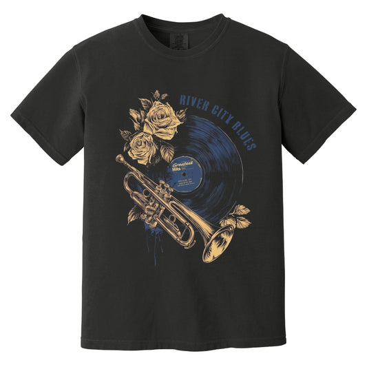 River City Blues T-Shirt | Comfort Colors® 1717 Black