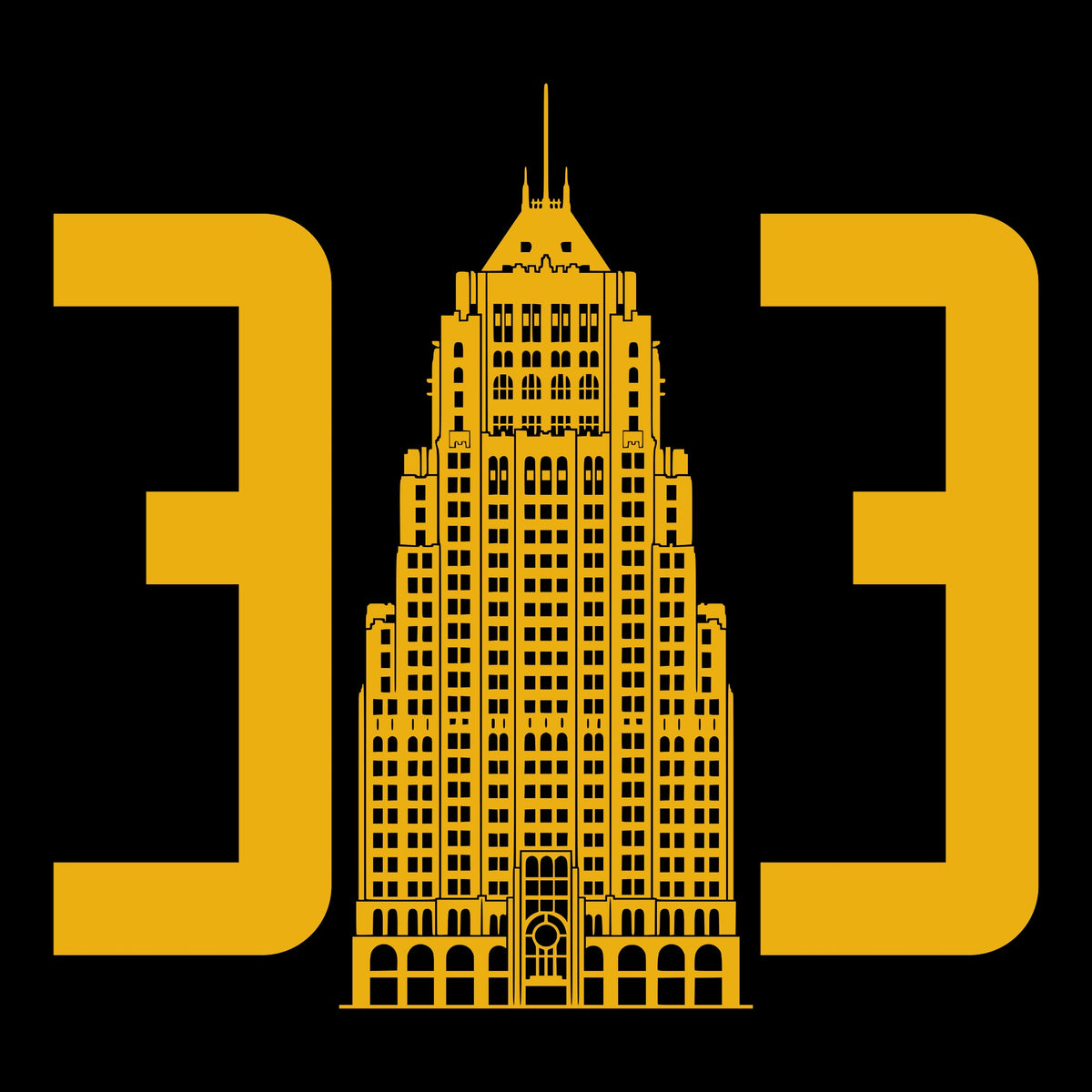 313 Fisher Tee Design Black