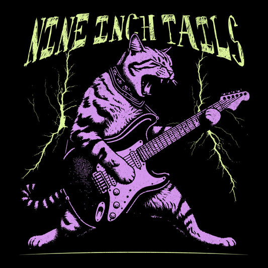 Nine Inch Tails Tee Design Black