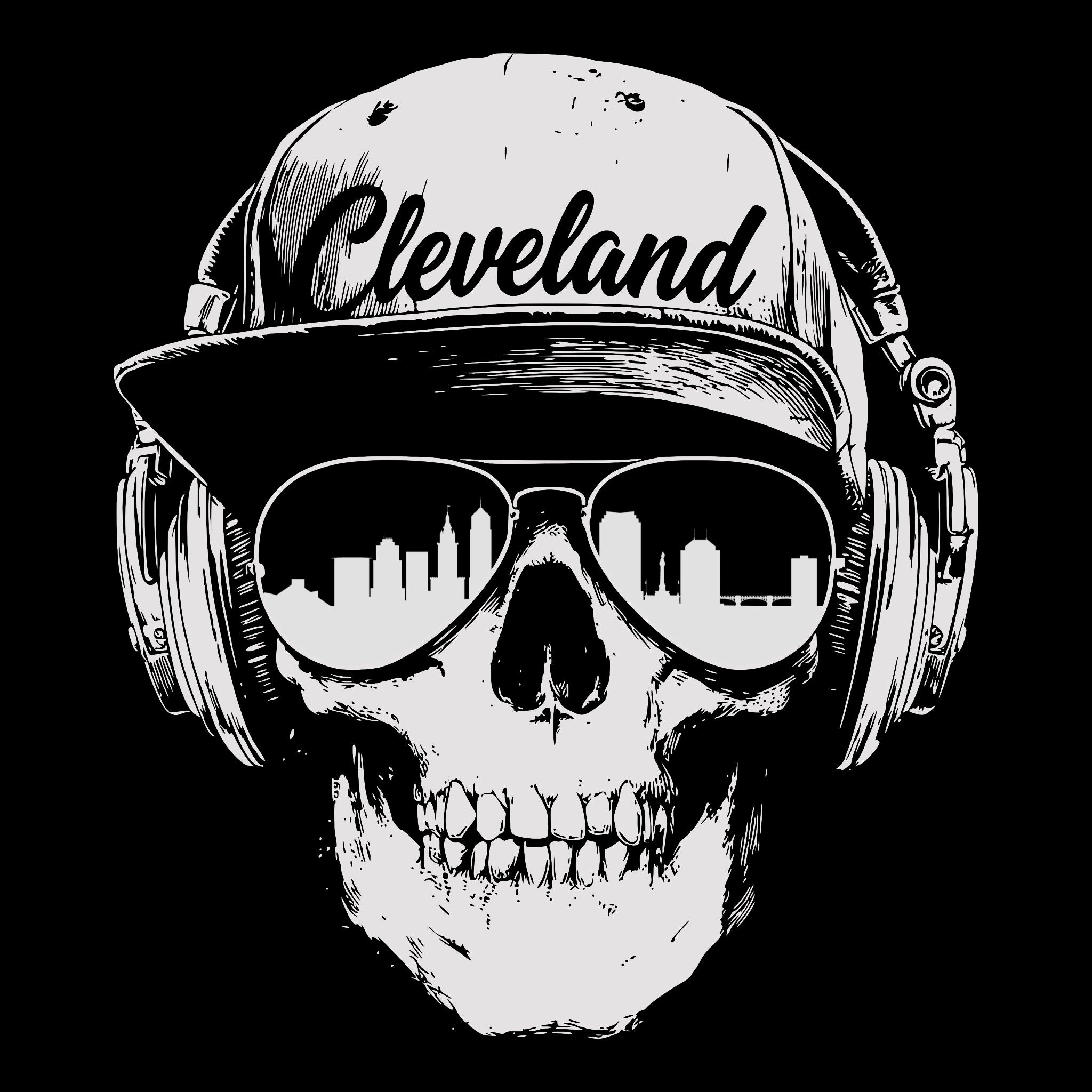 Cleveland Smile Tee Design Black
