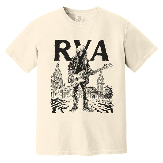 RVA Bassist T-Shirt | Comfort Colors® 1717 Ivory