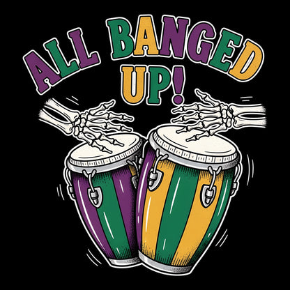 Banged Up Tee Design Black