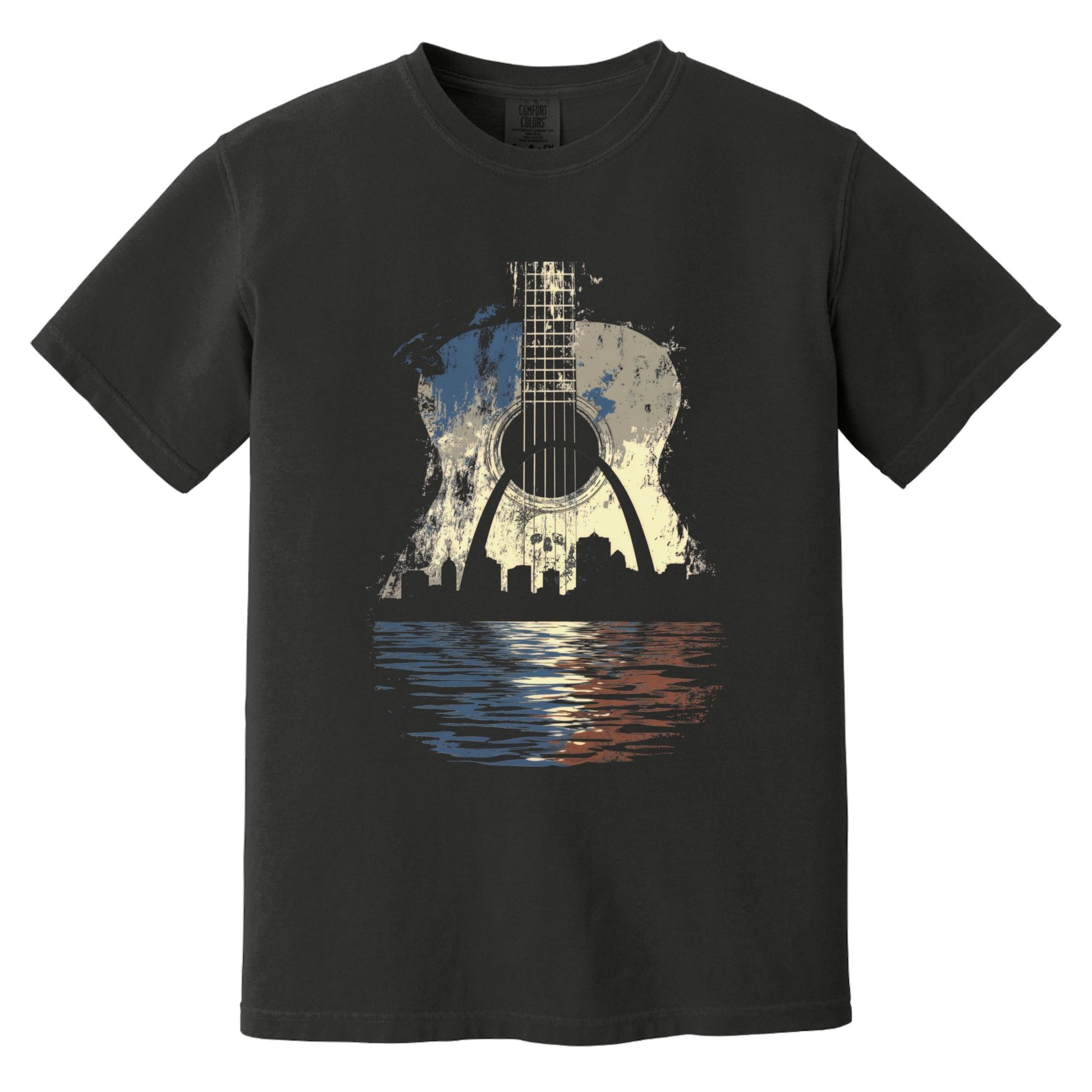 STL Guitar T-Shirt | Comfort Colors® 1717 Black