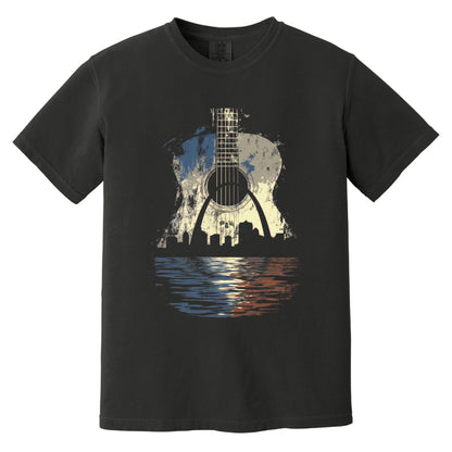 STL Guitar T-Shirt | Comfort Colors® 1717 Black