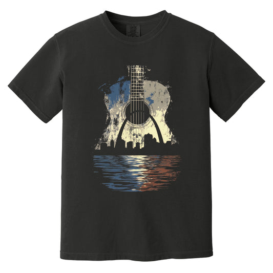 STL Guitar T-Shirt | Comfort Colors® 1717 Black