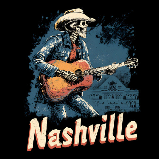 Nashville Cowboy T-Shirt Design Black