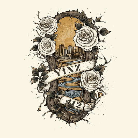 YINZ Heritage T-Shirt Design Natural