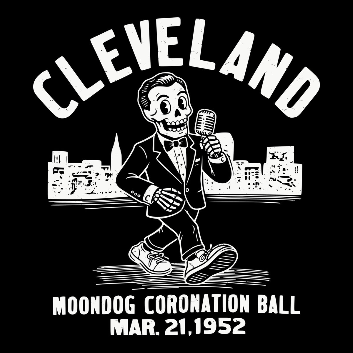 Moondog Ball Tee Design Black