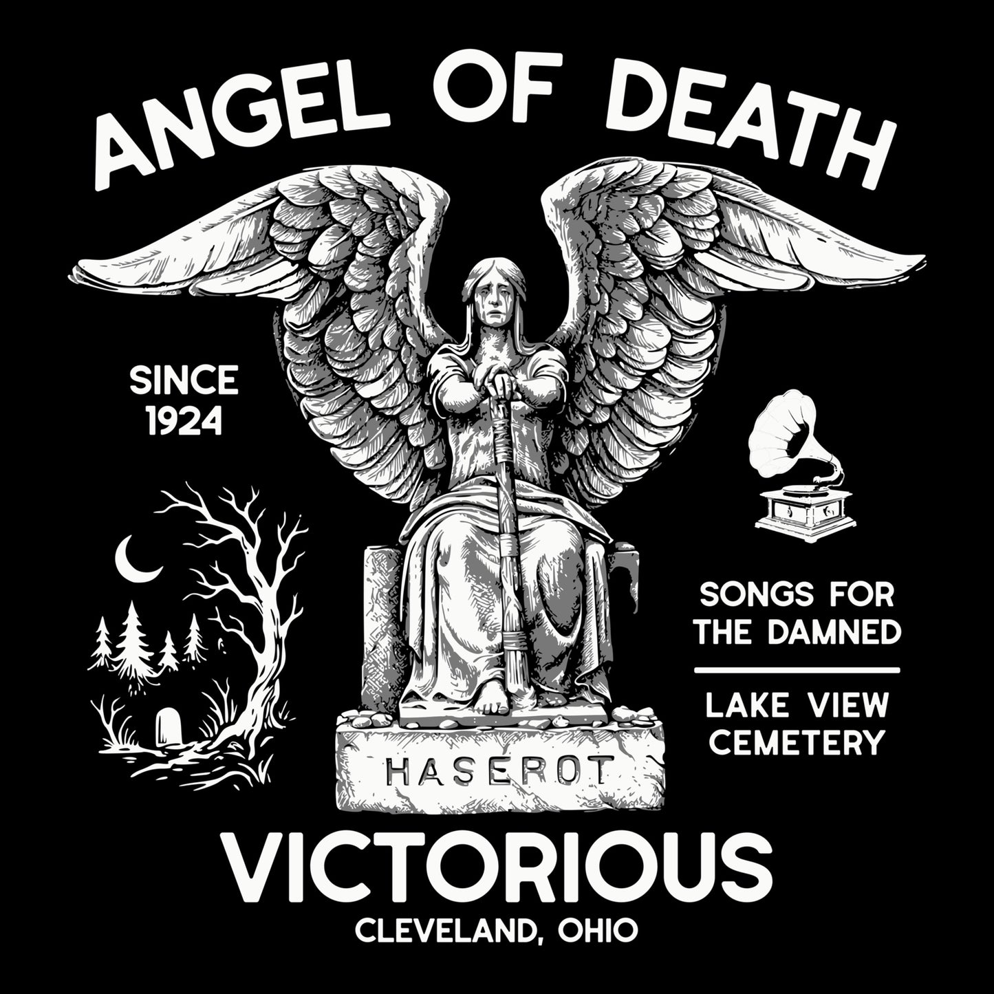 Angel of Death Tee Design Black