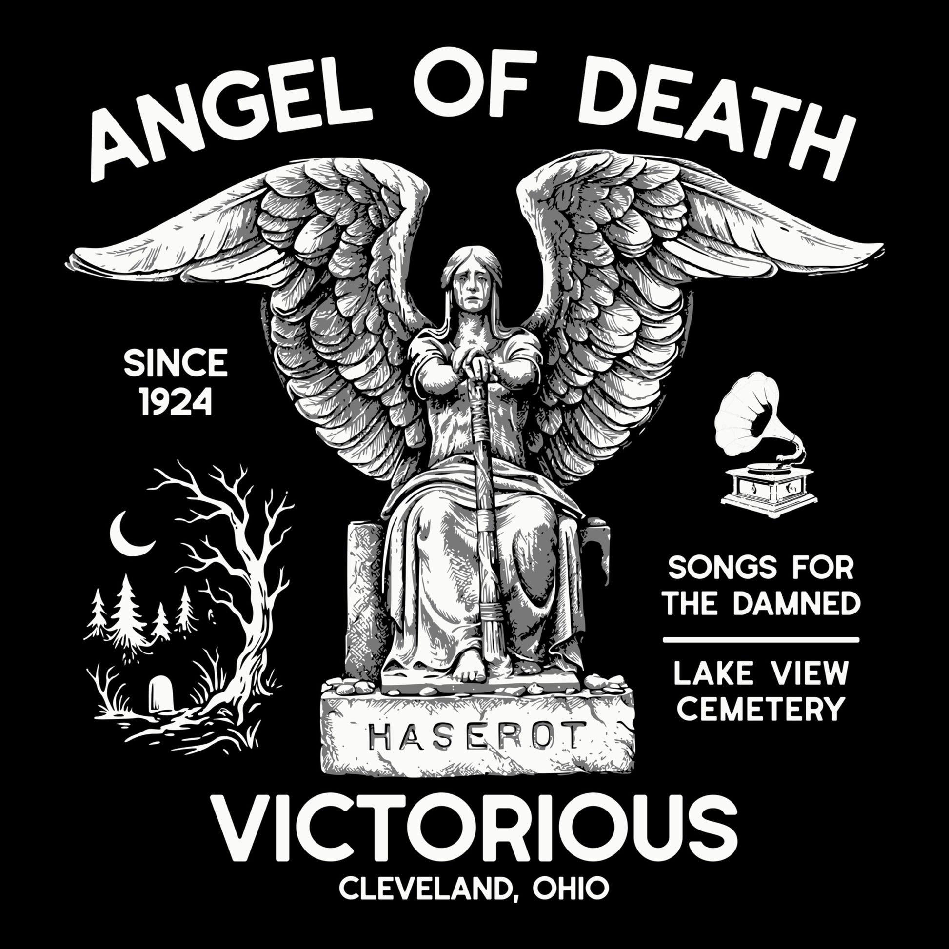 Angel of Death Tee Design Black