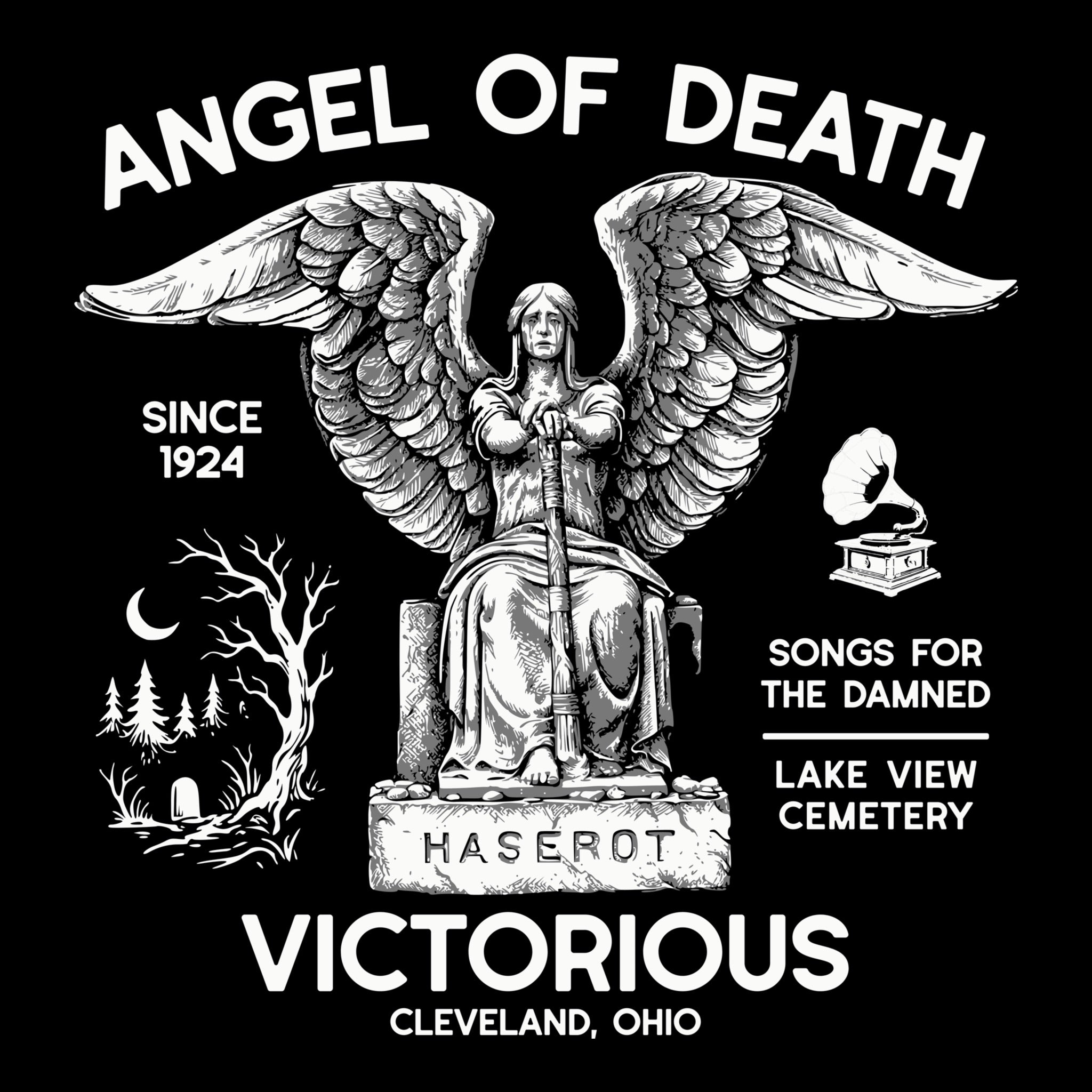 Angel of Death Tee Design Black
