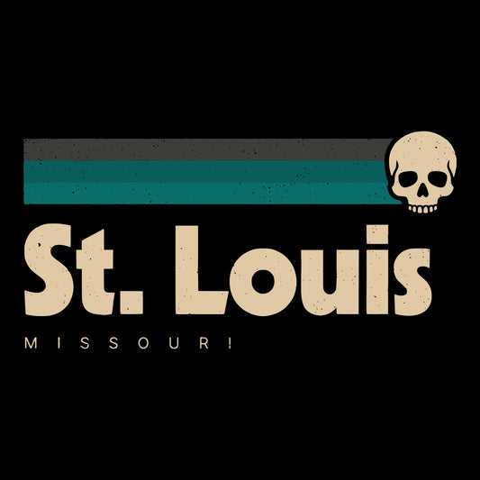 Vintage St. Louis Tee Design Black