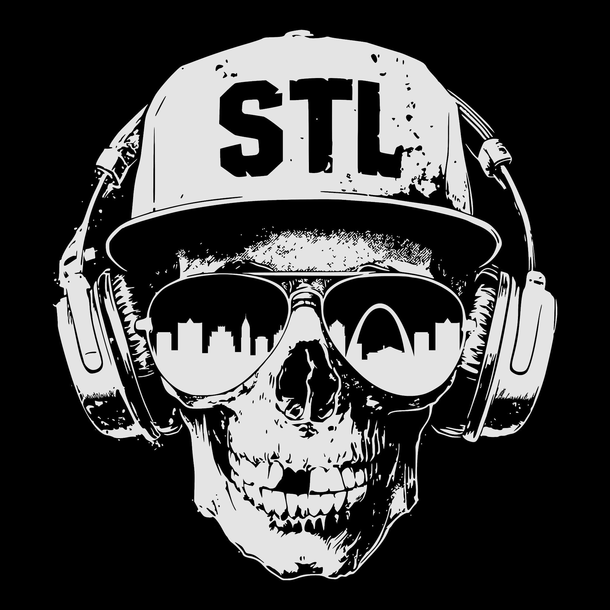 STL Smile Tee Design Black