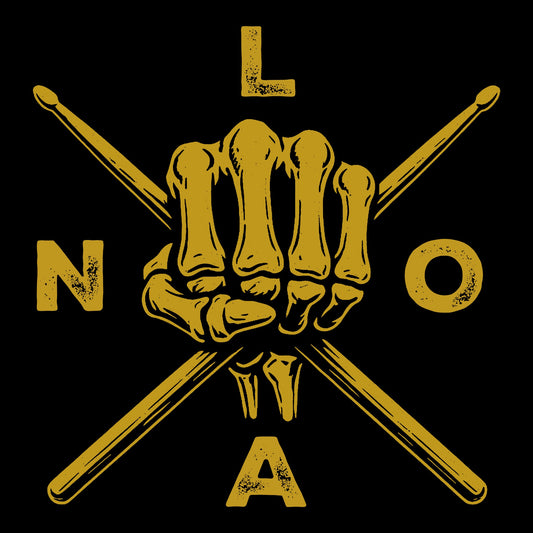 NOLA Sticks Tee Design Black