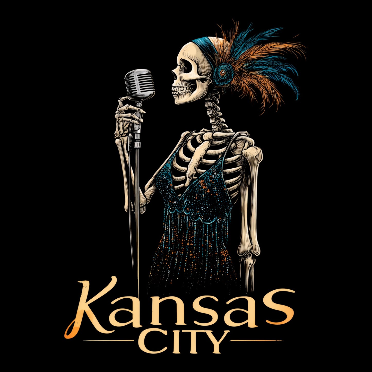 KC Chanteuse T-Shirt Design Black