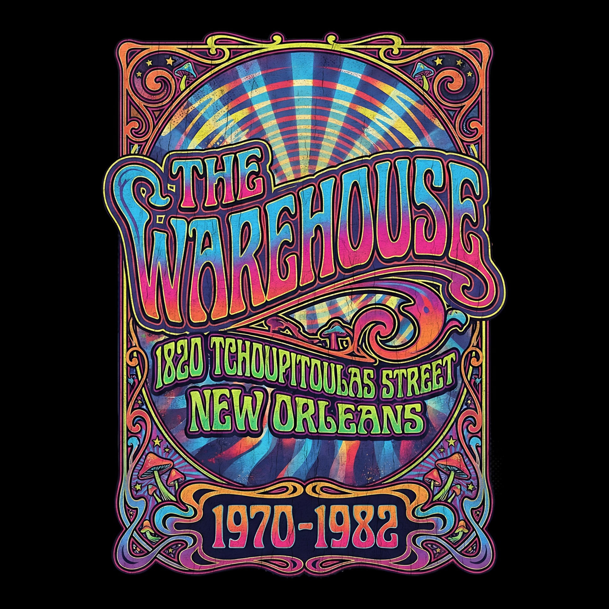 The Warehouse Tee Design Black