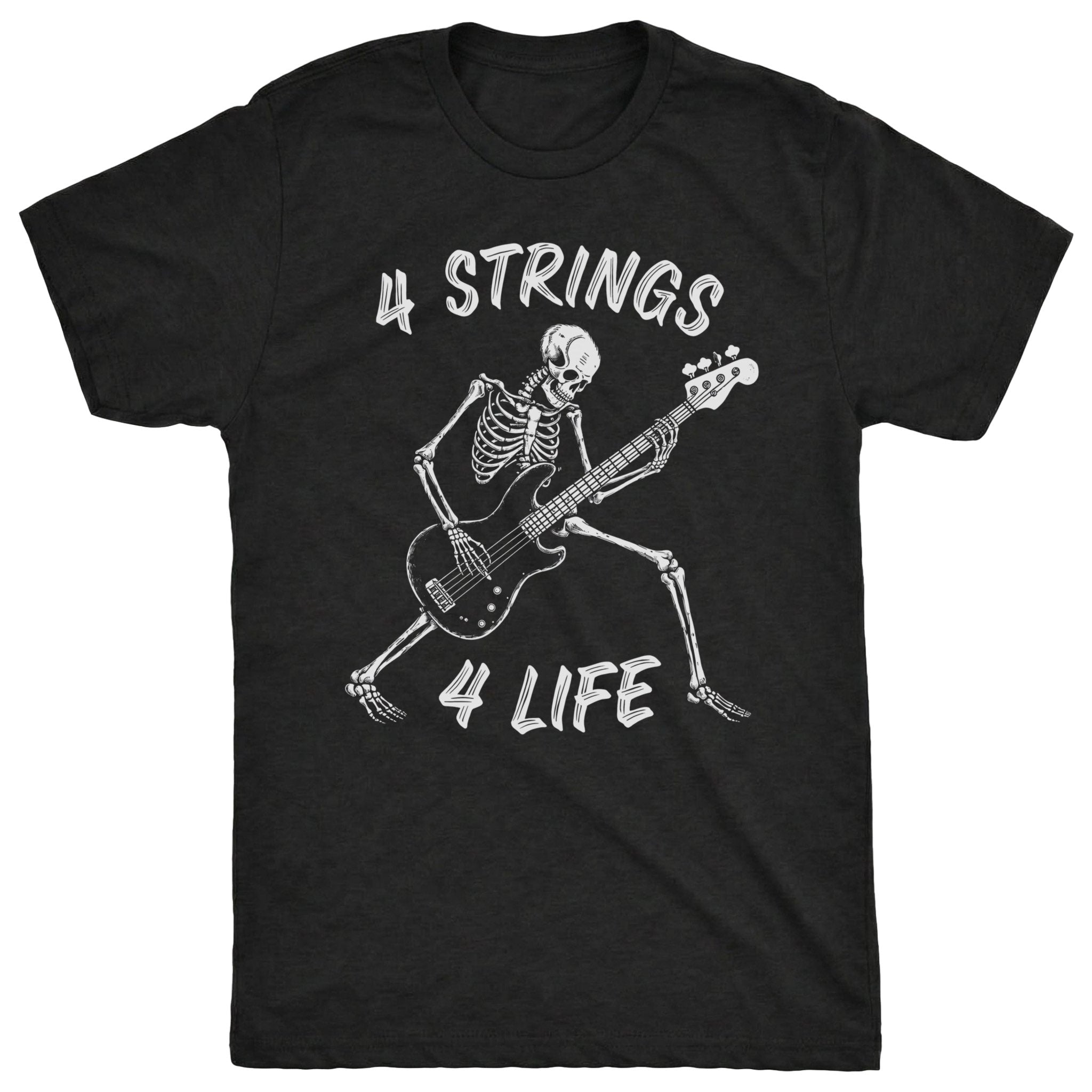 4 Strings Tee Black Mockup