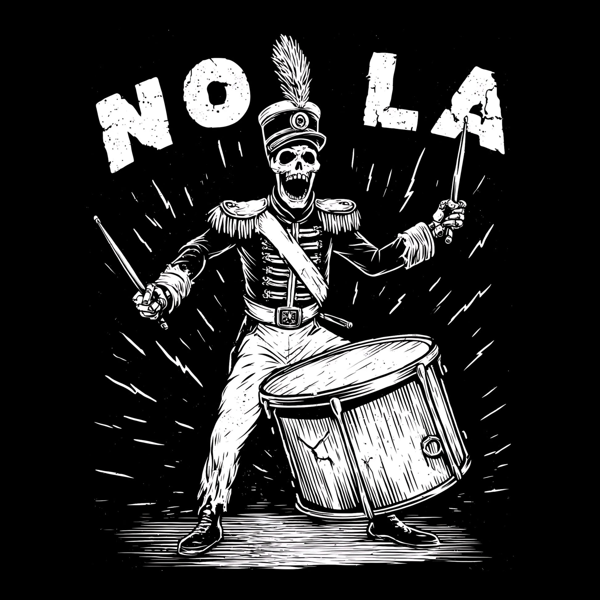 Second Line T-Shirt Design Black