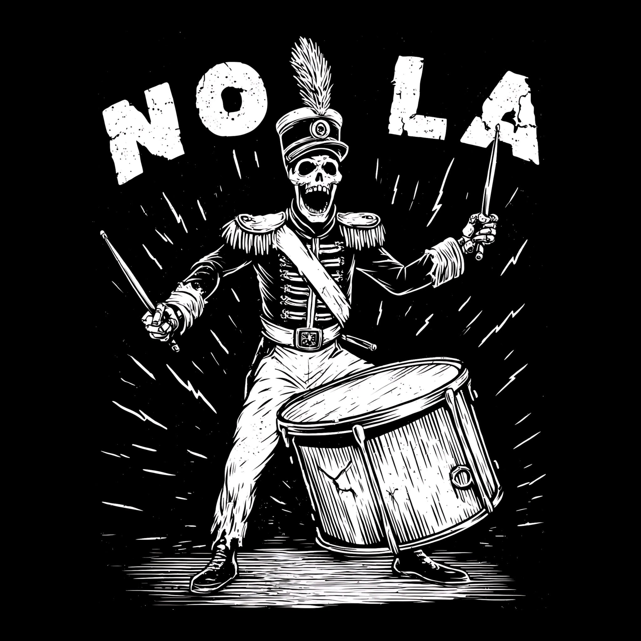 Second Line T-Shirt Design Black