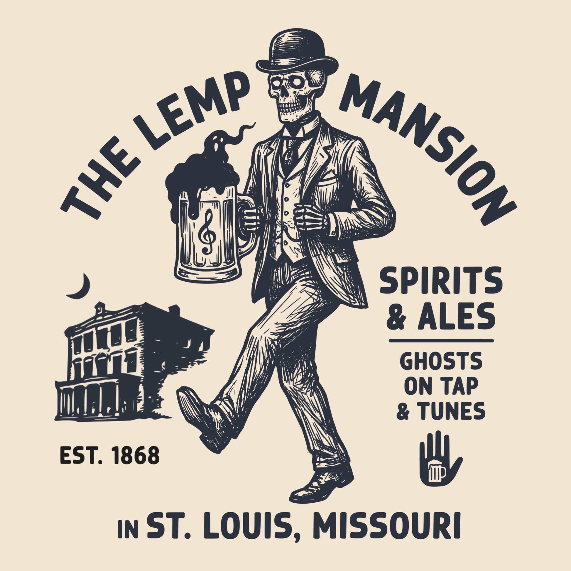 Stl Mansion Tee Design Natural