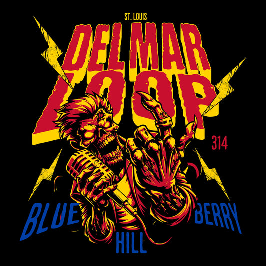 Blueberry Hill Tee Design Black