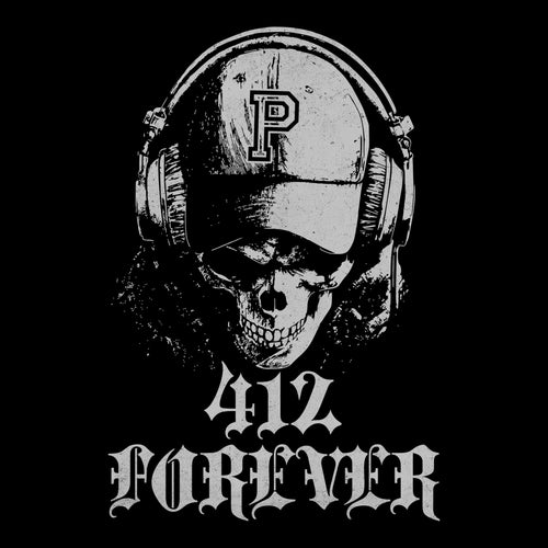 412 Forever Tee Black Design