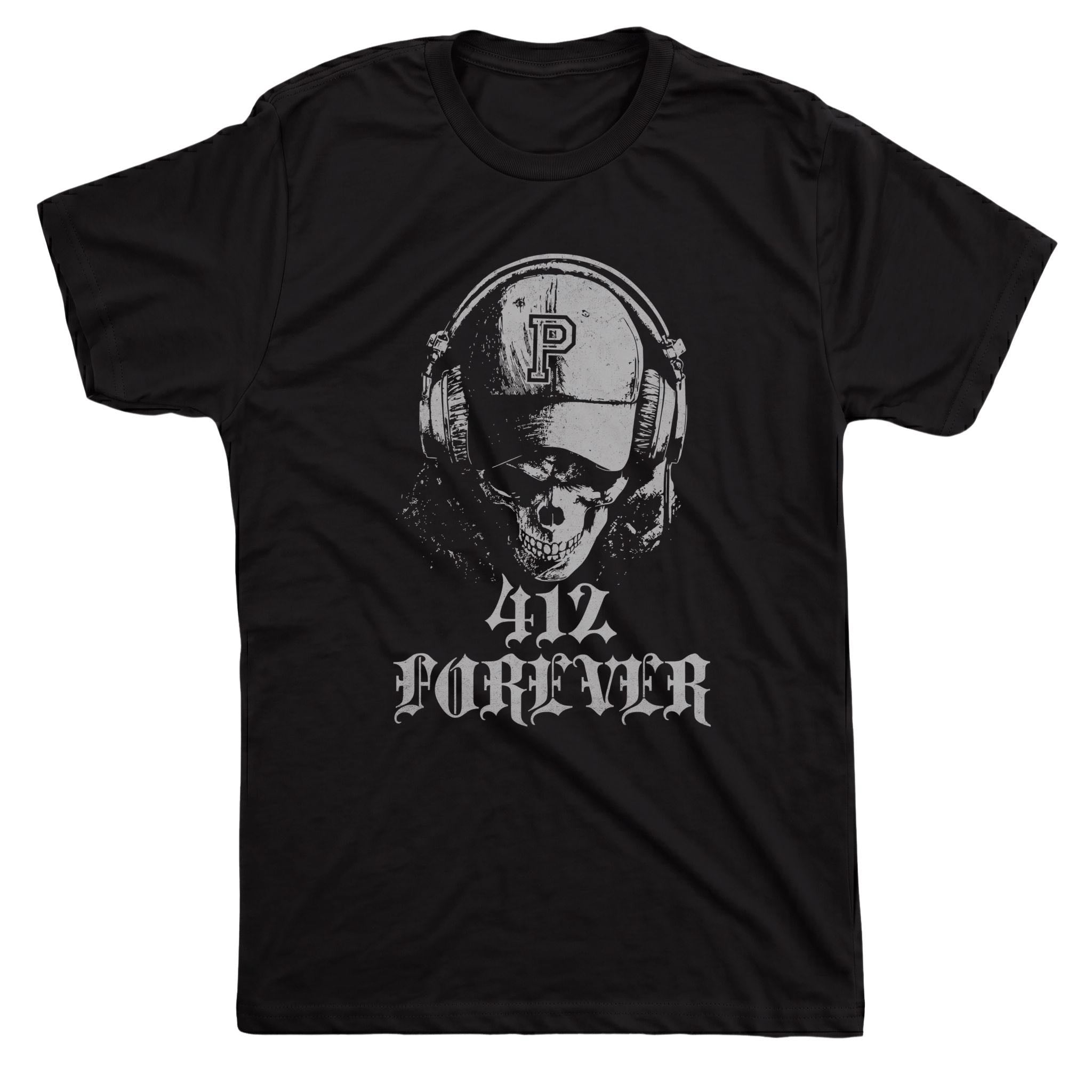412 Forever Tee Black Mockup